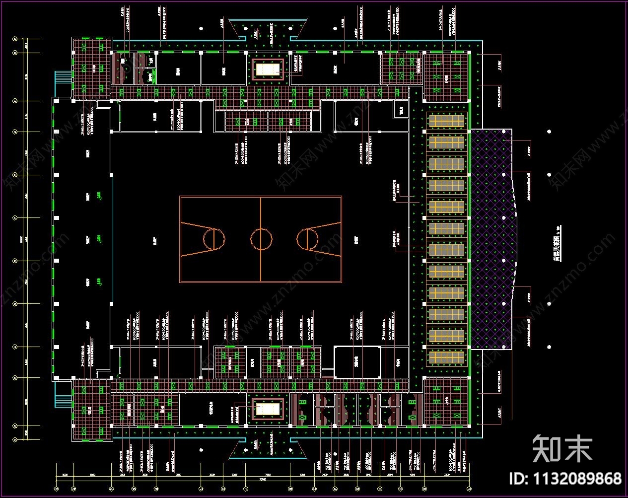 室内外运动场平面图施工图下载【ID:1132089868】
