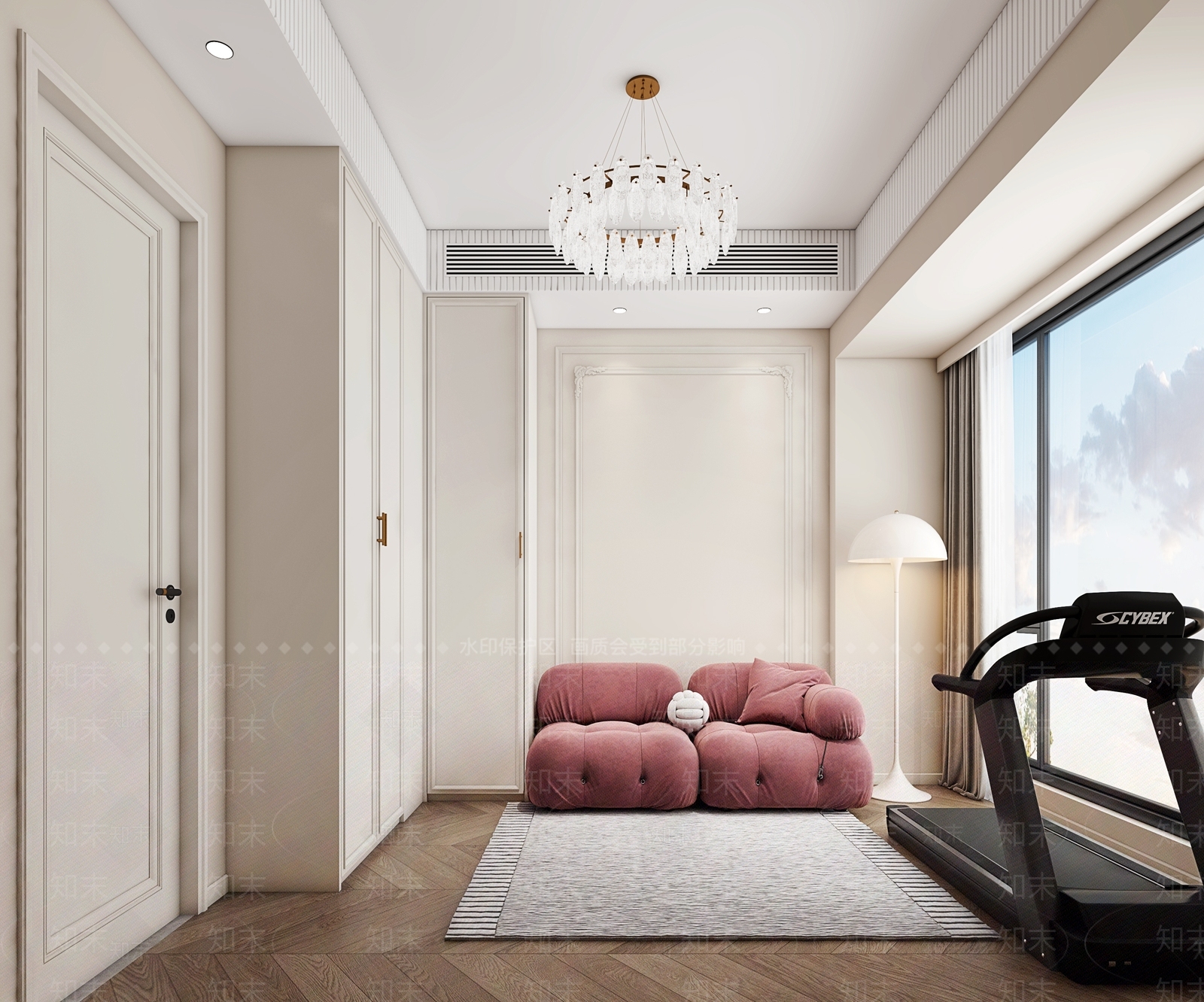 简欧家居健身房3D模型下载【ID:1132093566】
