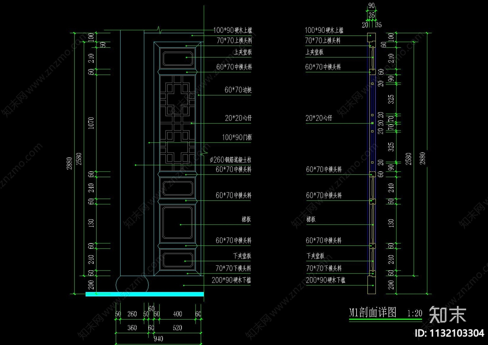 中式古建三江阁建筑全套cad施工图下载【ID:1132103304】