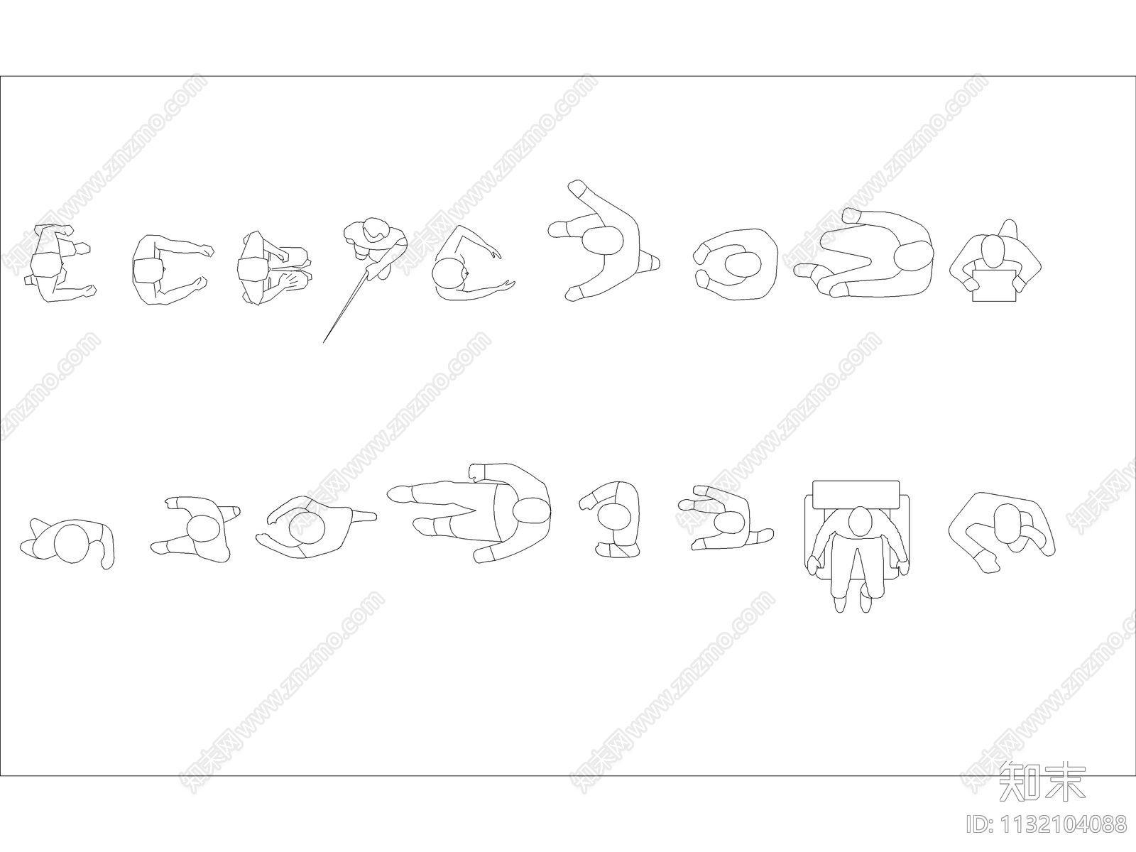 人物cad施工图下载【ID:1132104088】