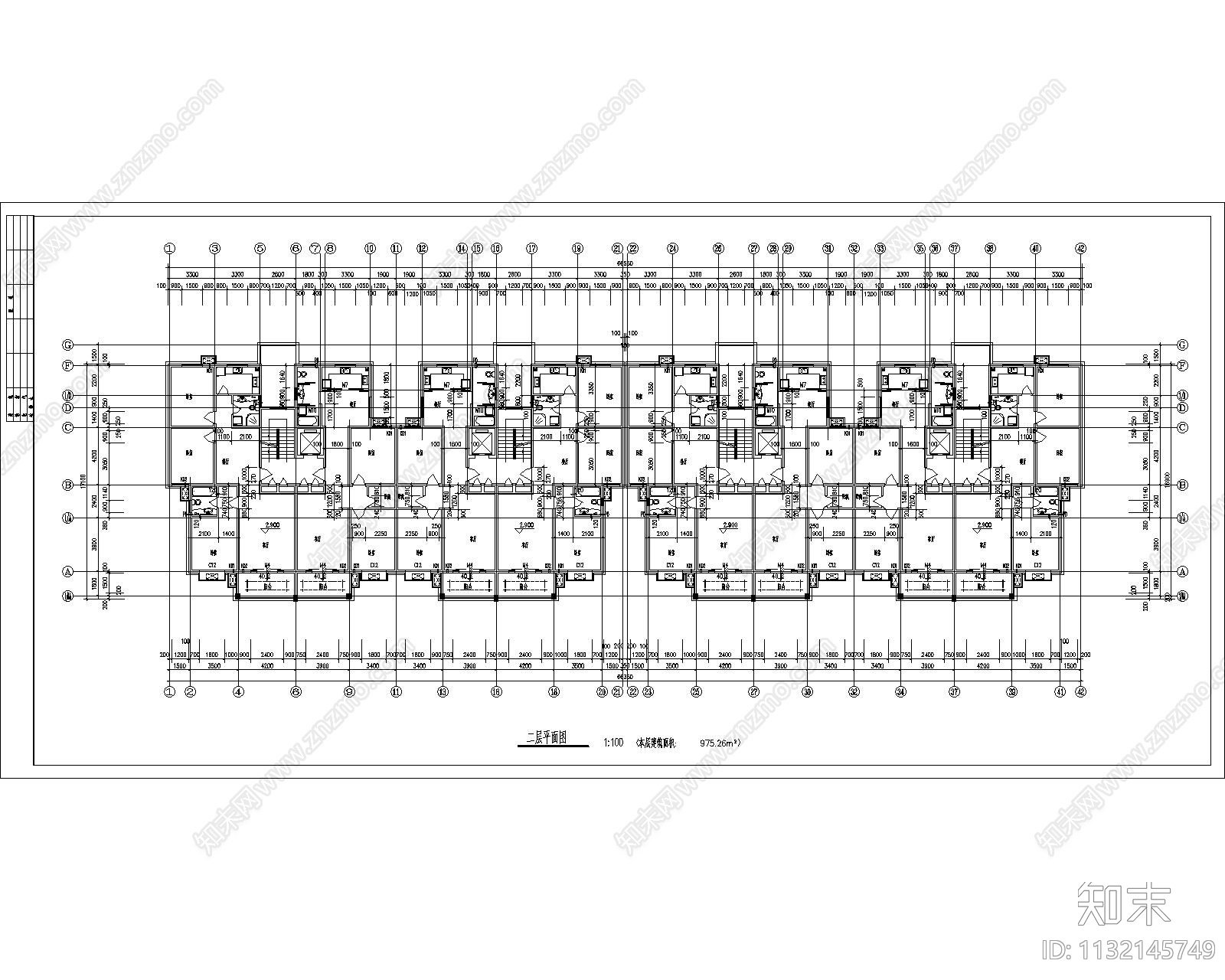 12层小高层住宅建筑施工图下载【ID:1132145749】