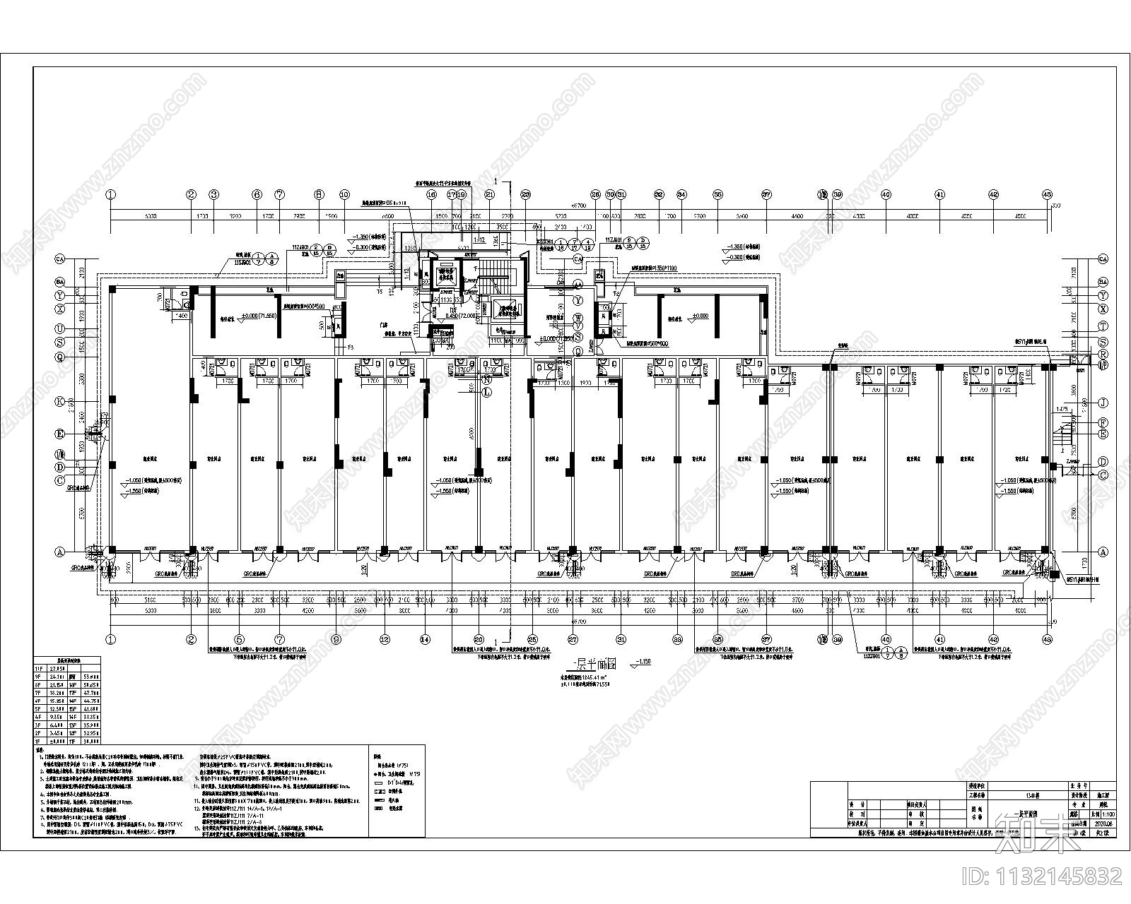 多层结构建筑cad施工图下载【ID:1132145832】