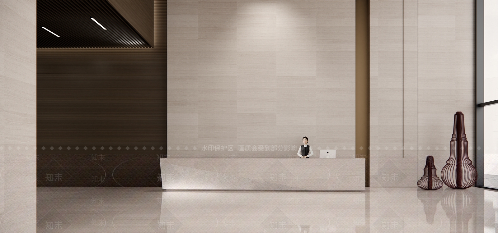 现代酒店入口SU模型下载【ID:1222283575】