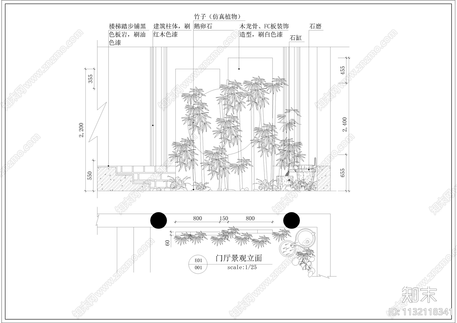 整套别墅装修cad施工图下载【ID:1132118341】