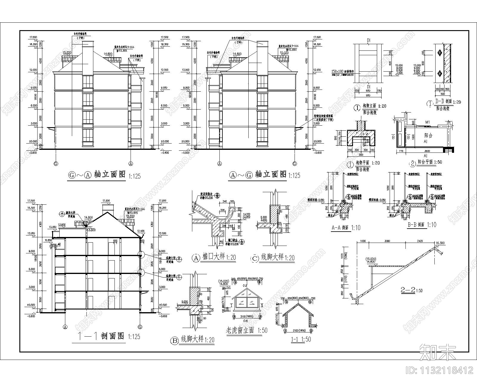 多层住宅楼总图cad施工图下载【ID:1132118412】