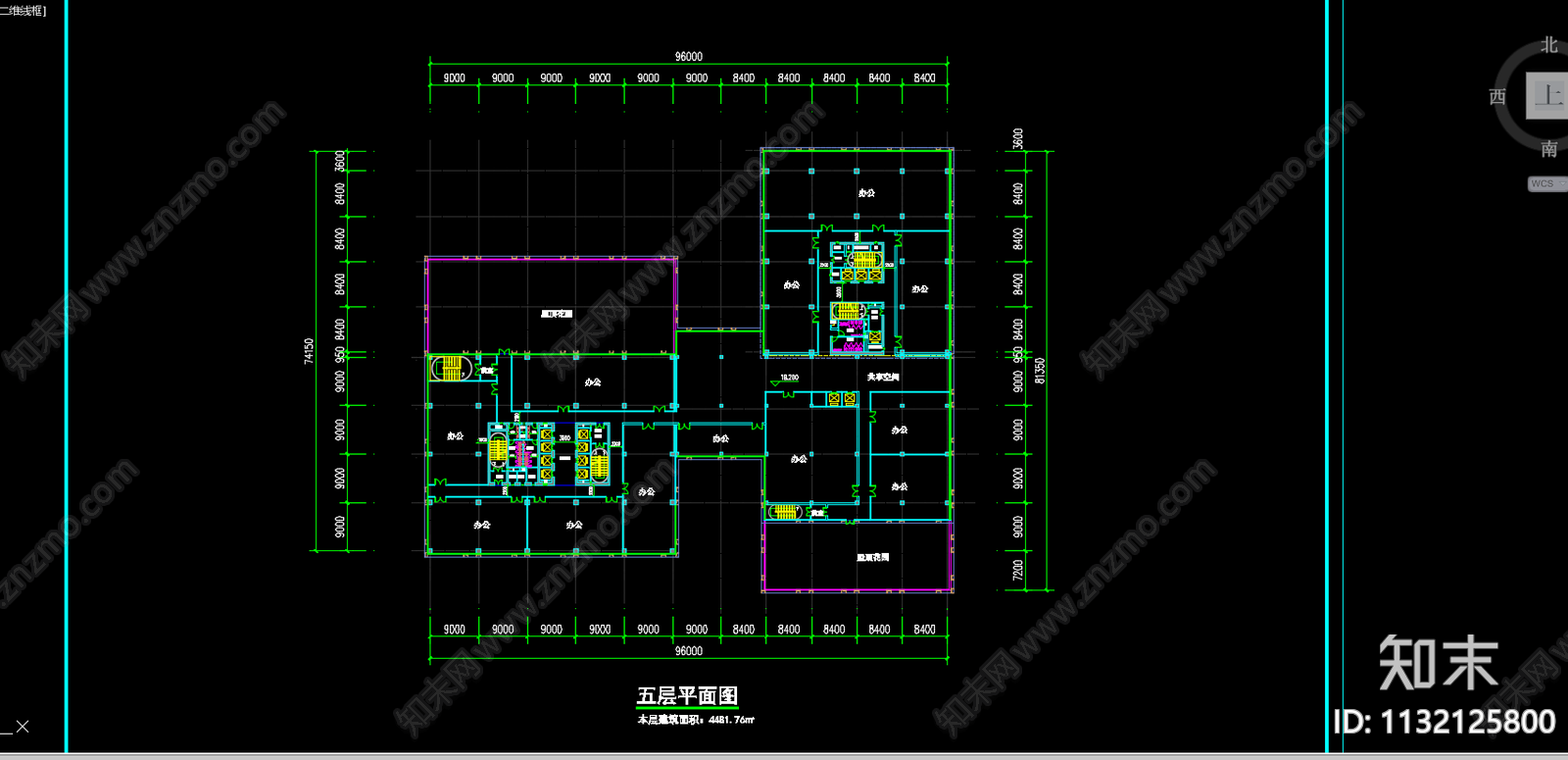 广州南沙中金岭南贸易中心建筑效果图施工图下载【ID:1132125800】