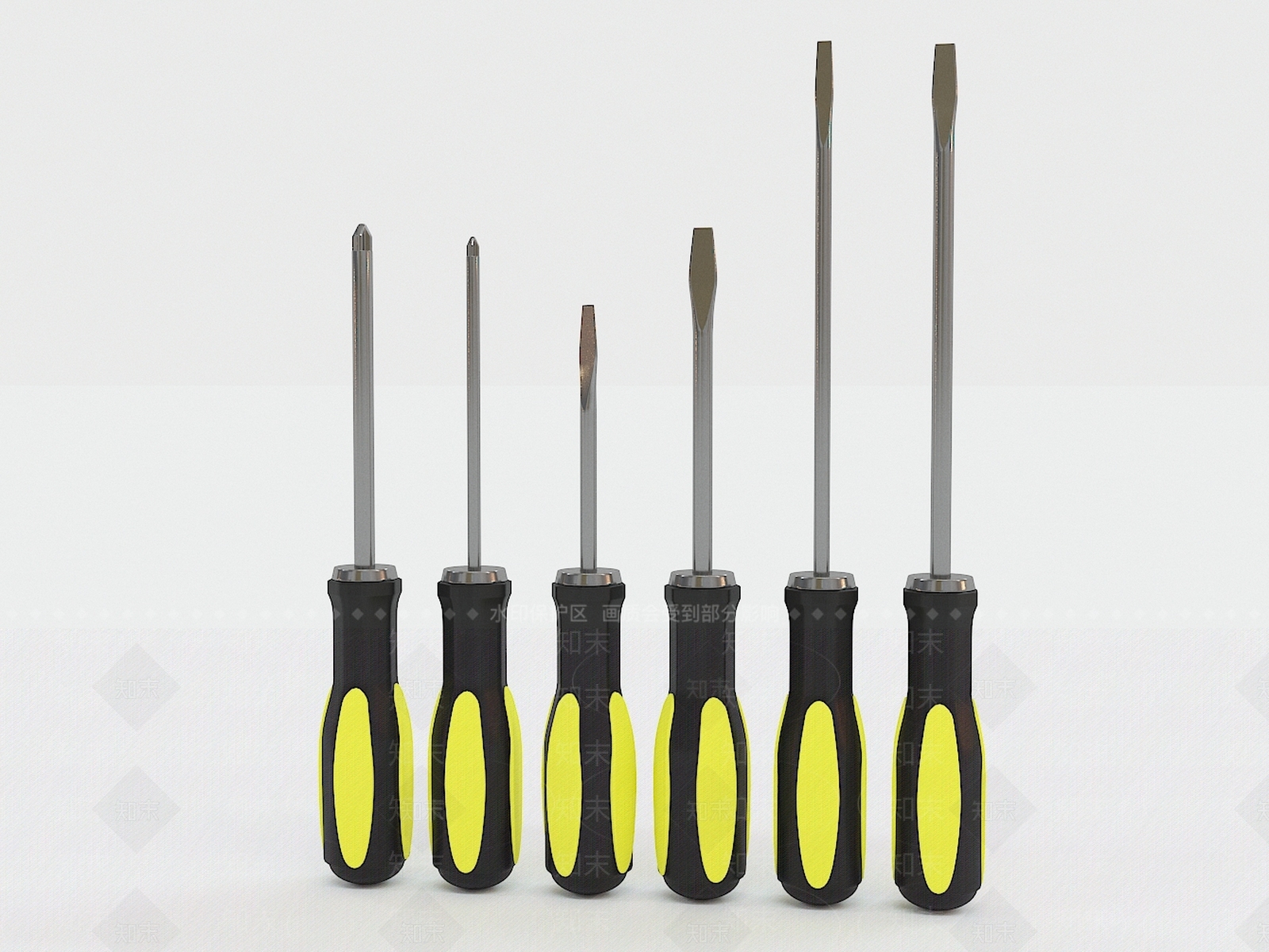 螺丝刀3D模型下载【ID:1132132034】