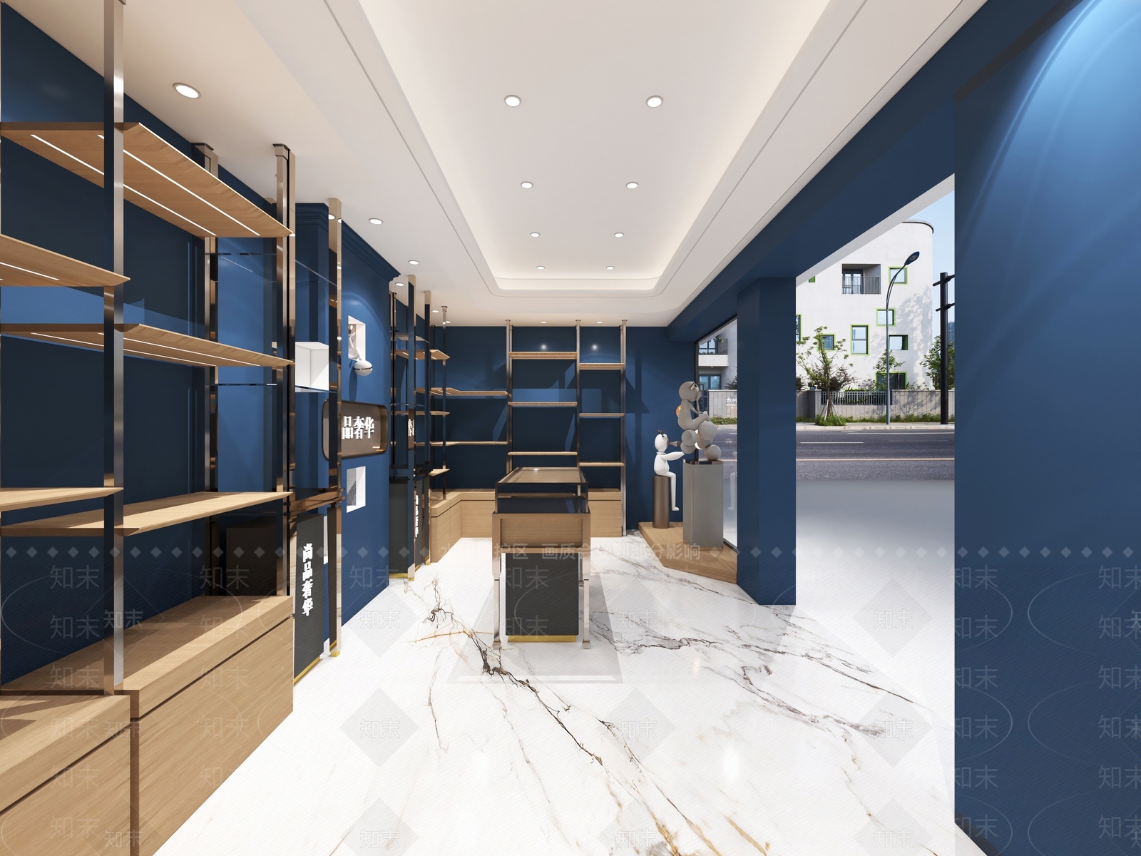 现代服装鞋店3D模型下载【ID:1132134024】
