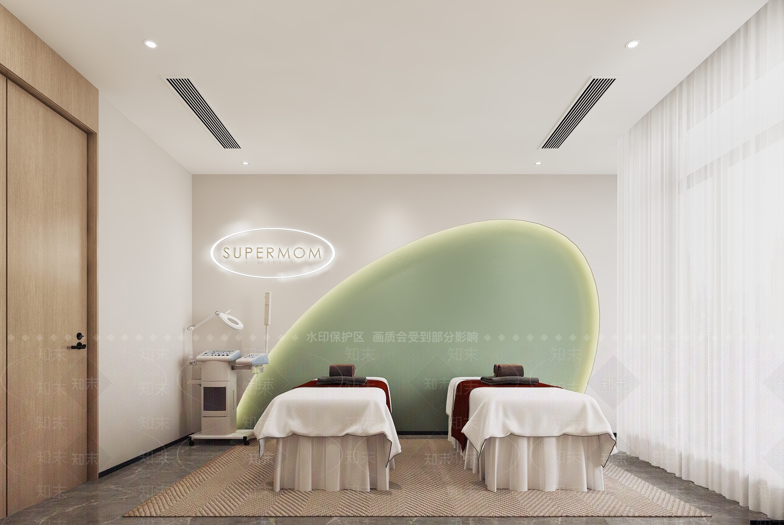 现代美容院3D模型下载【ID:1132140383】