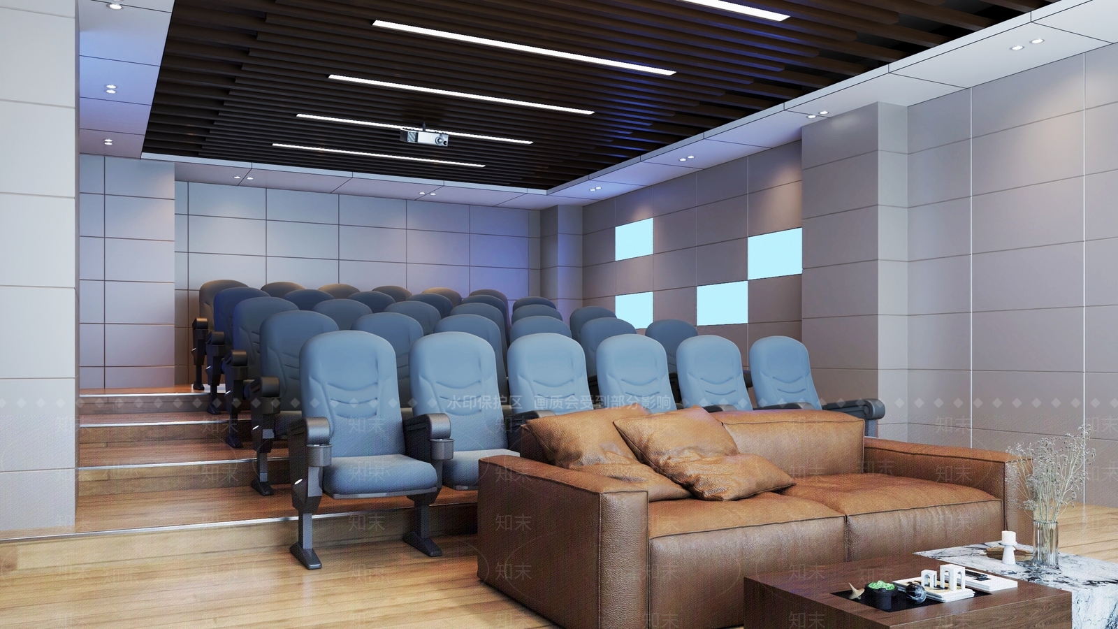 现代影音室3D模型下载【ID:1132146043】