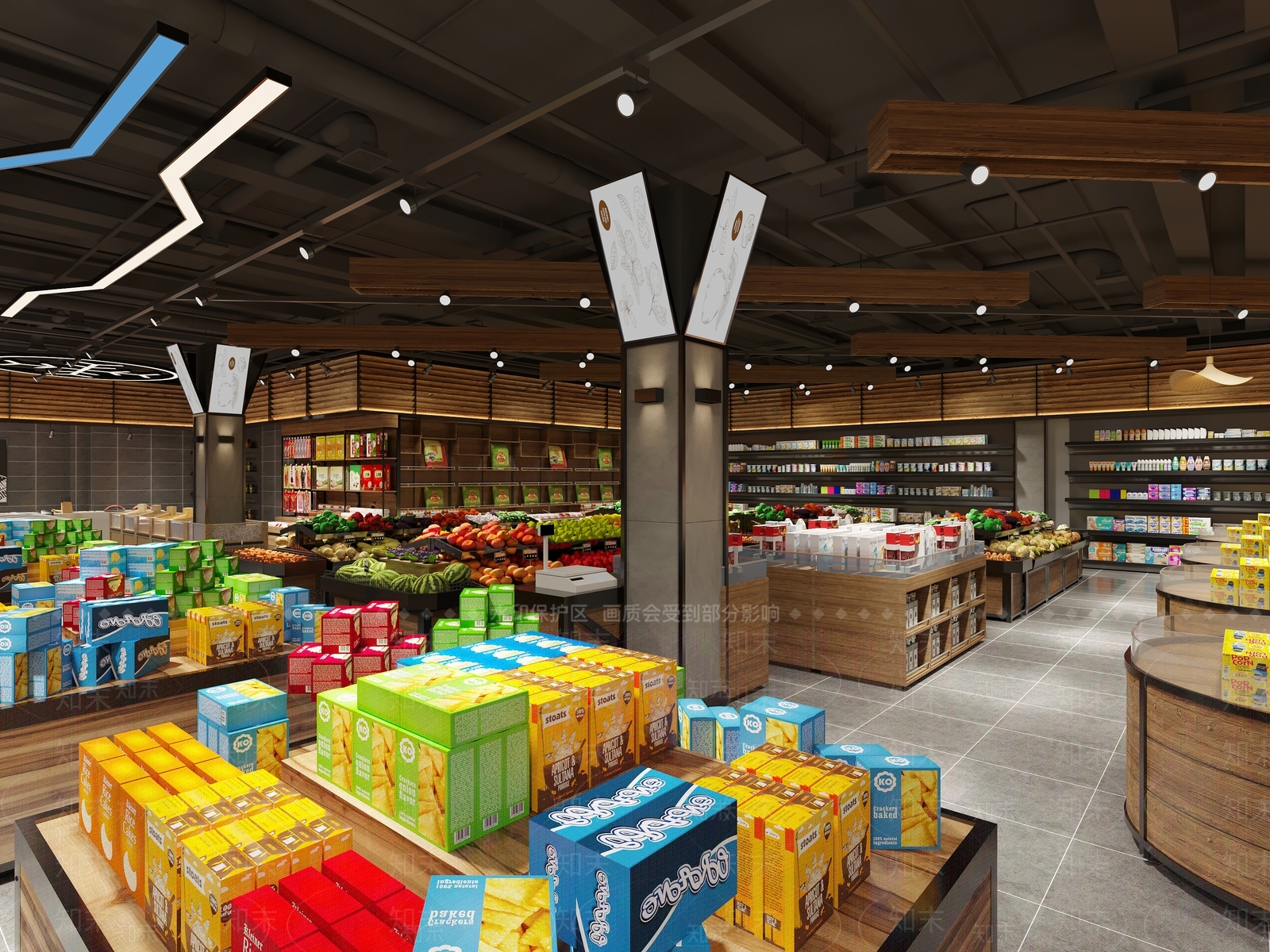 现代超市3D模型下载【ID:1132156102】