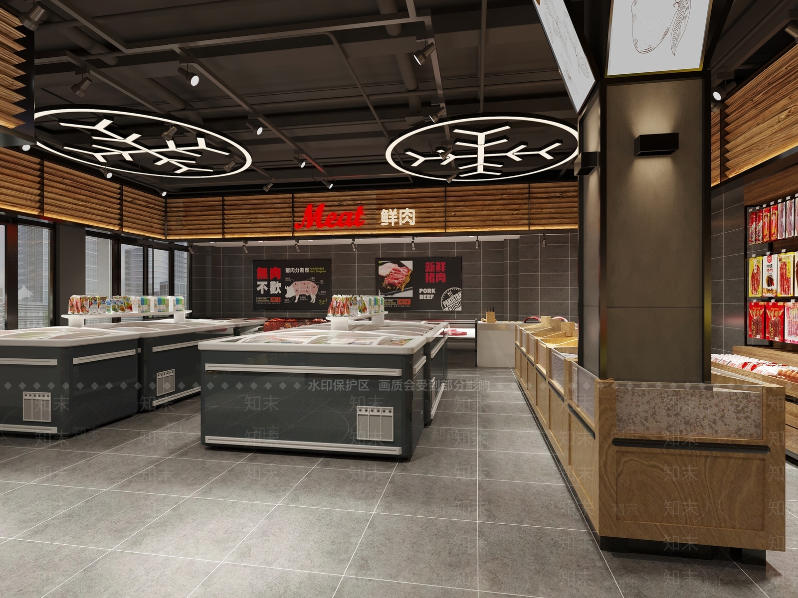 现代超市3D模型下载【ID:1132156102】