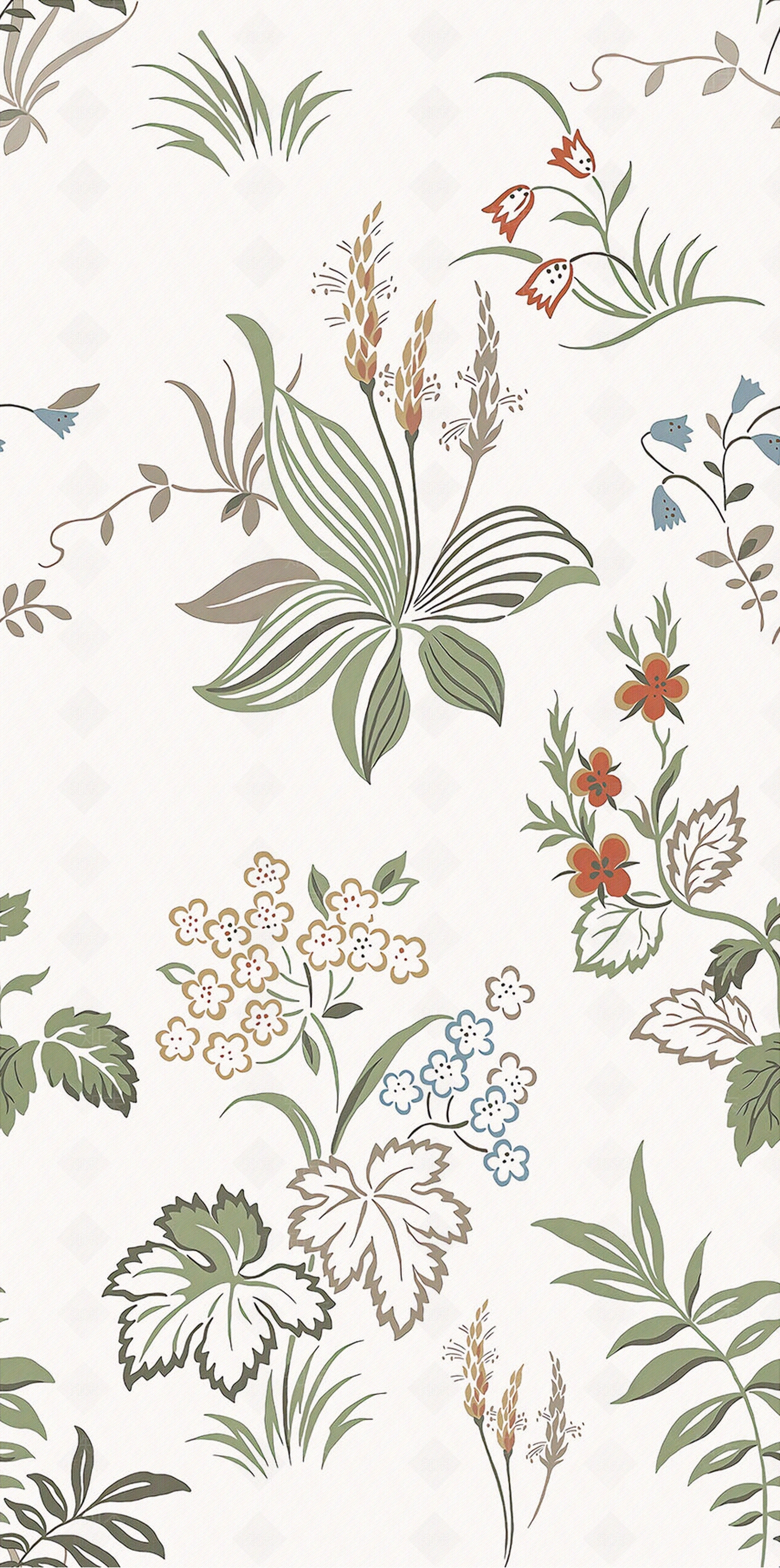 小新清新碎花艺术花砖贴图下载【ID:1132165416】