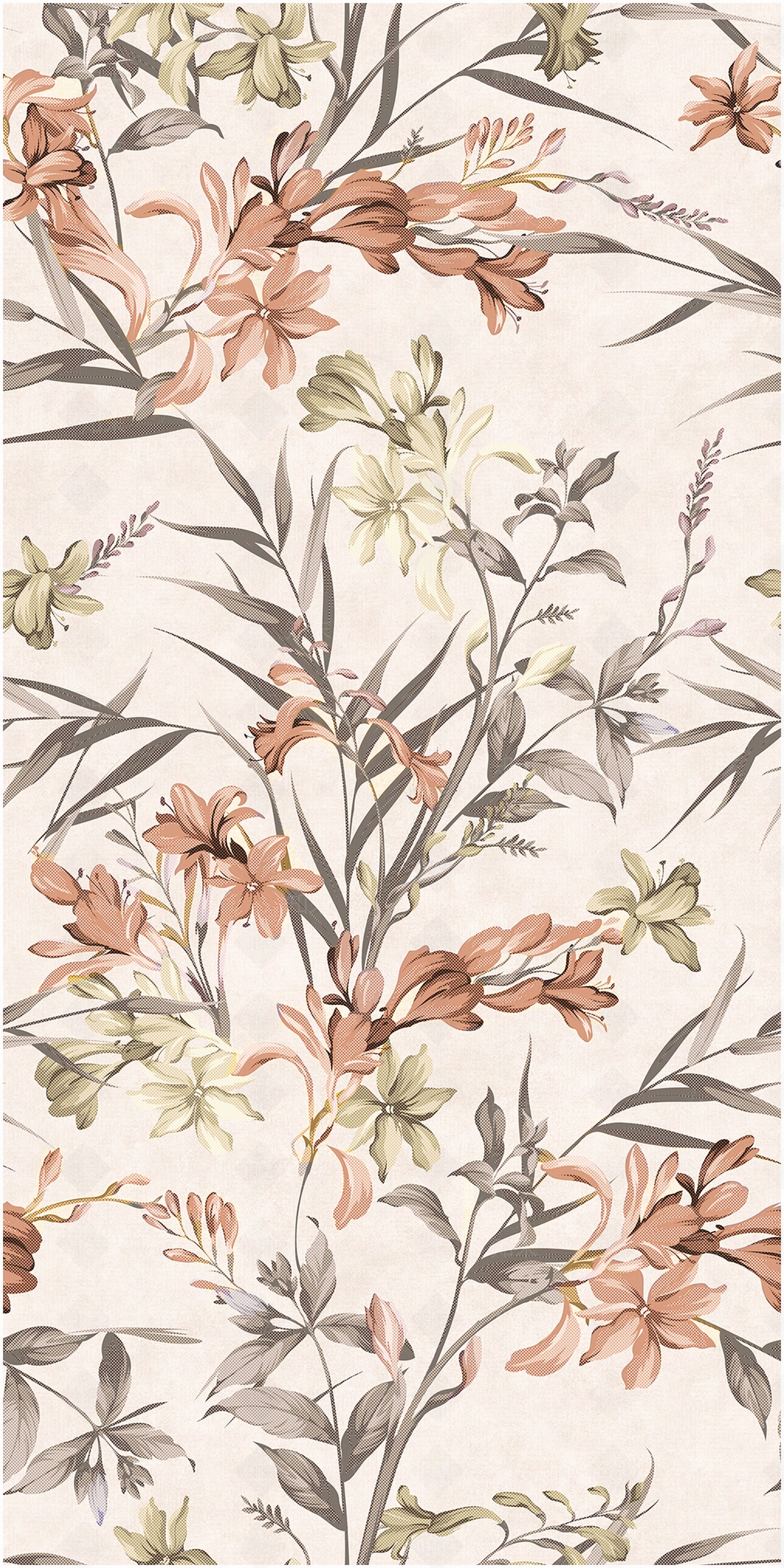 暖色印花艺术花砖贴图下载【ID:1132172522】