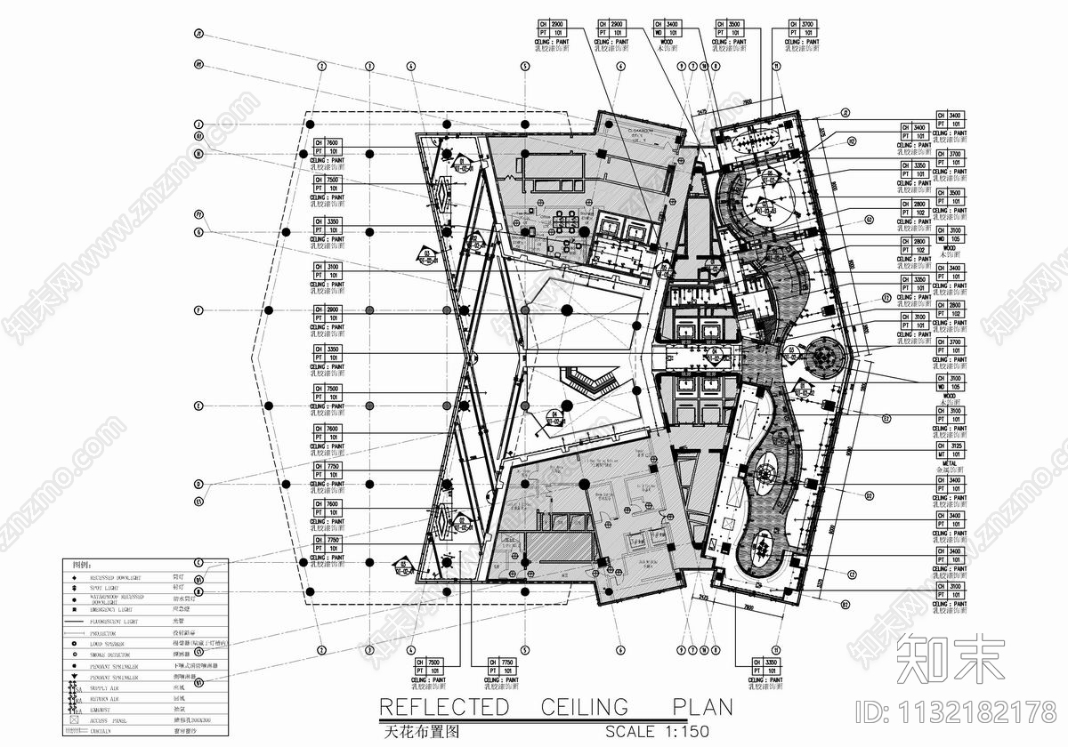 700㎡全日制餐厅cad施工图下载【ID:1132182178】