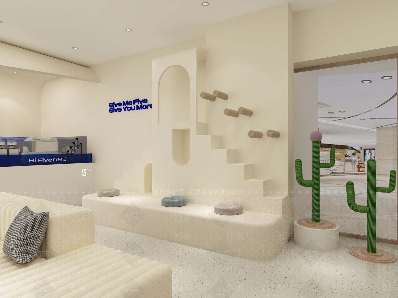 现代奶茶店3D模型下载【ID:1132183401】