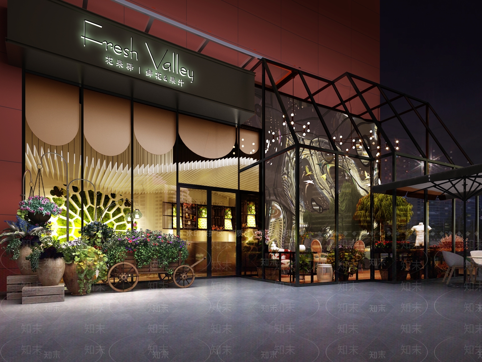 现代花店3D模型下载【ID:1132186299】