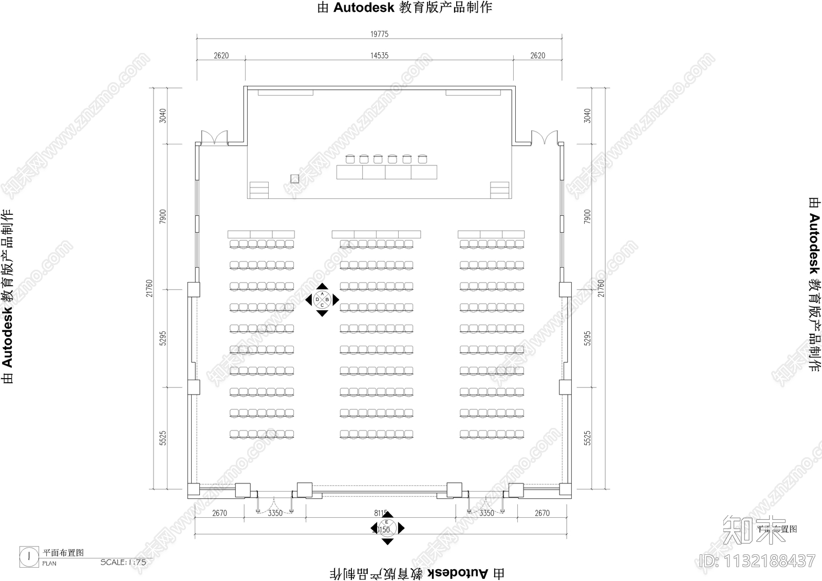 新时代文明实践大讲堂cad施工图下载【ID:1132188437】