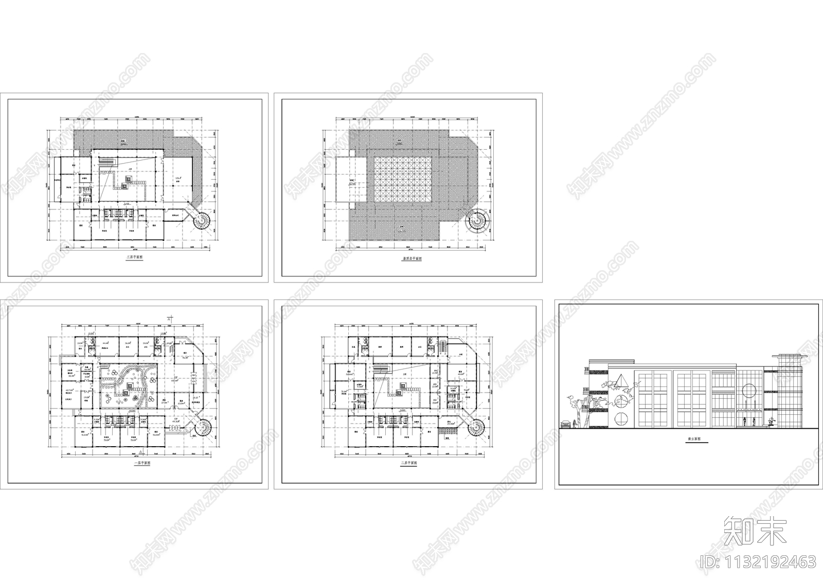 幼儿园建筑cad施工图下载【ID:1132192463】