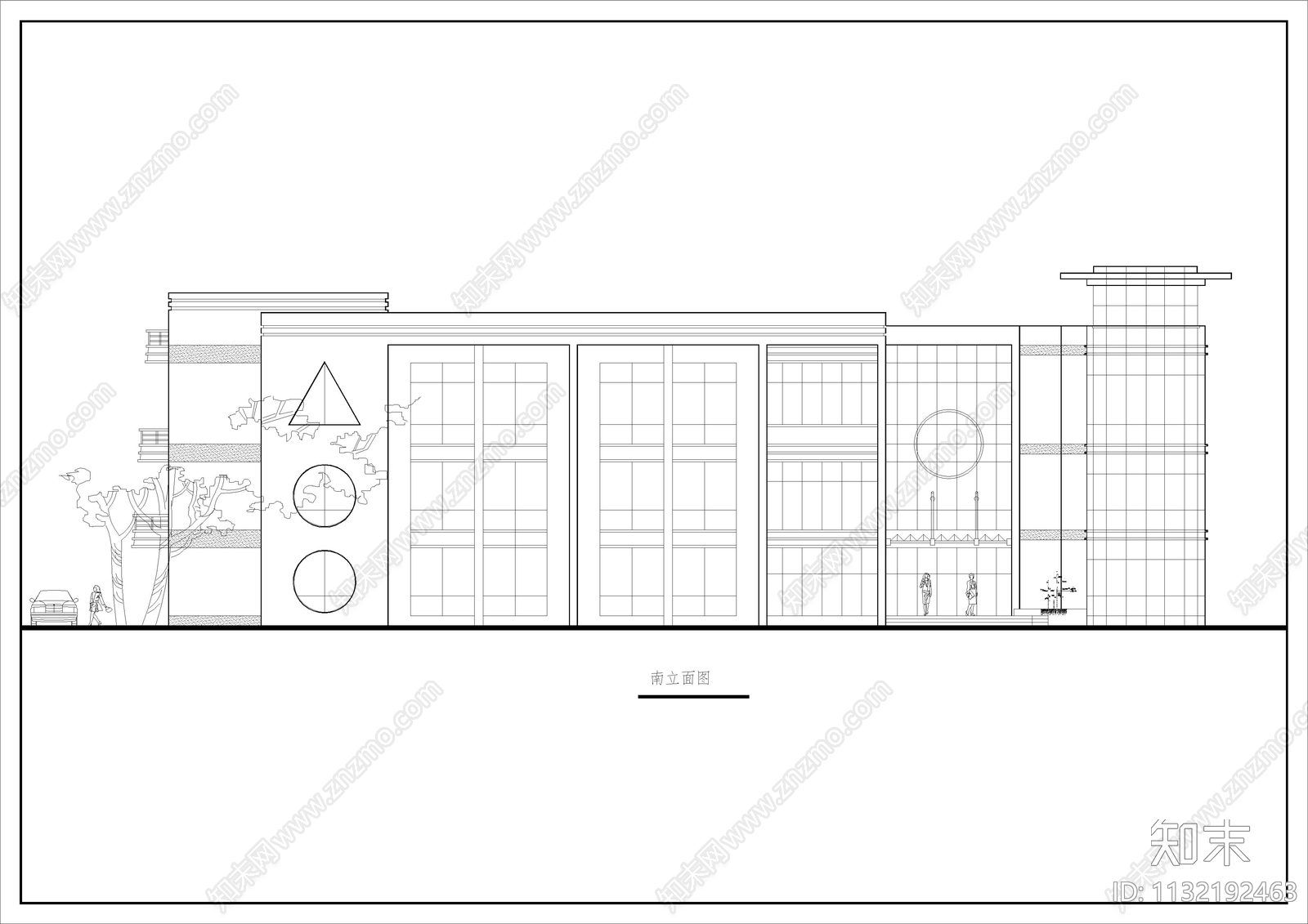 幼儿园建筑cad施工图下载【ID:1132192463】