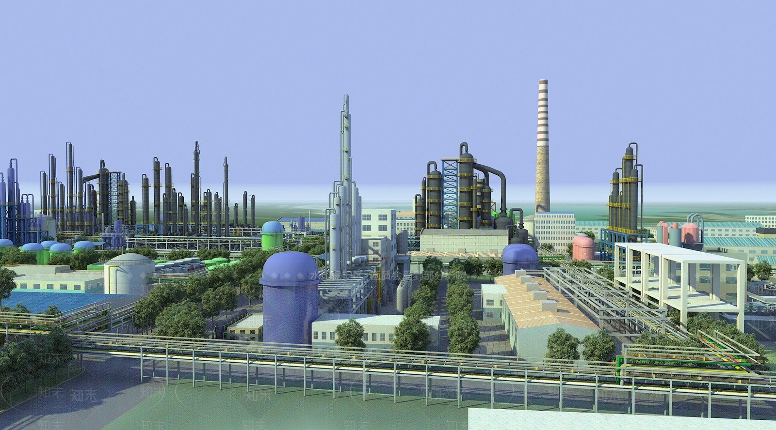 现代工业厂房3D模型下载【ID:1132198451】