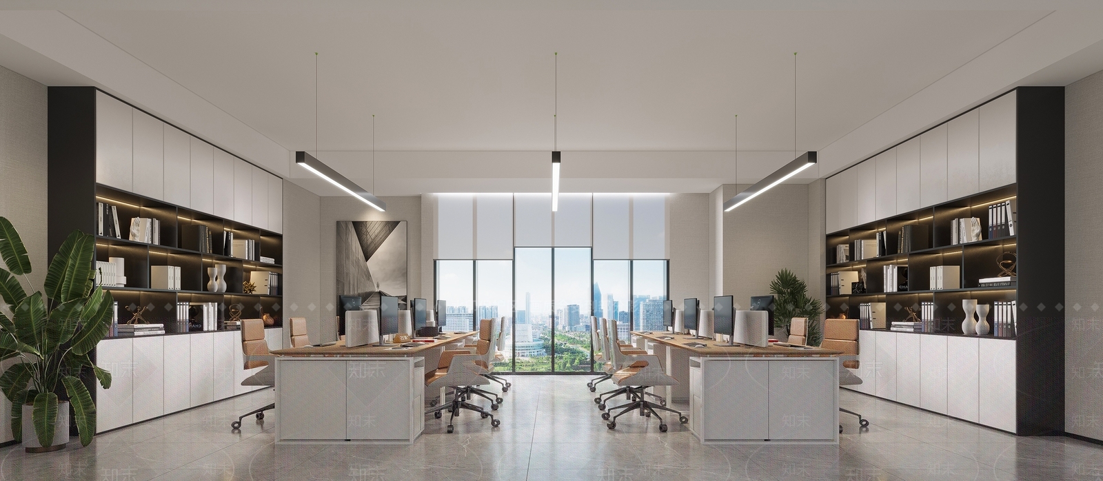 现代经理办公室3D模型下载【ID:1132203712】_知末3d模型网