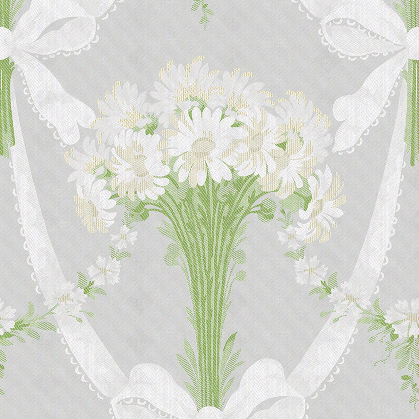 绿色花纹壁纸贴图下载【ID:1132204440】