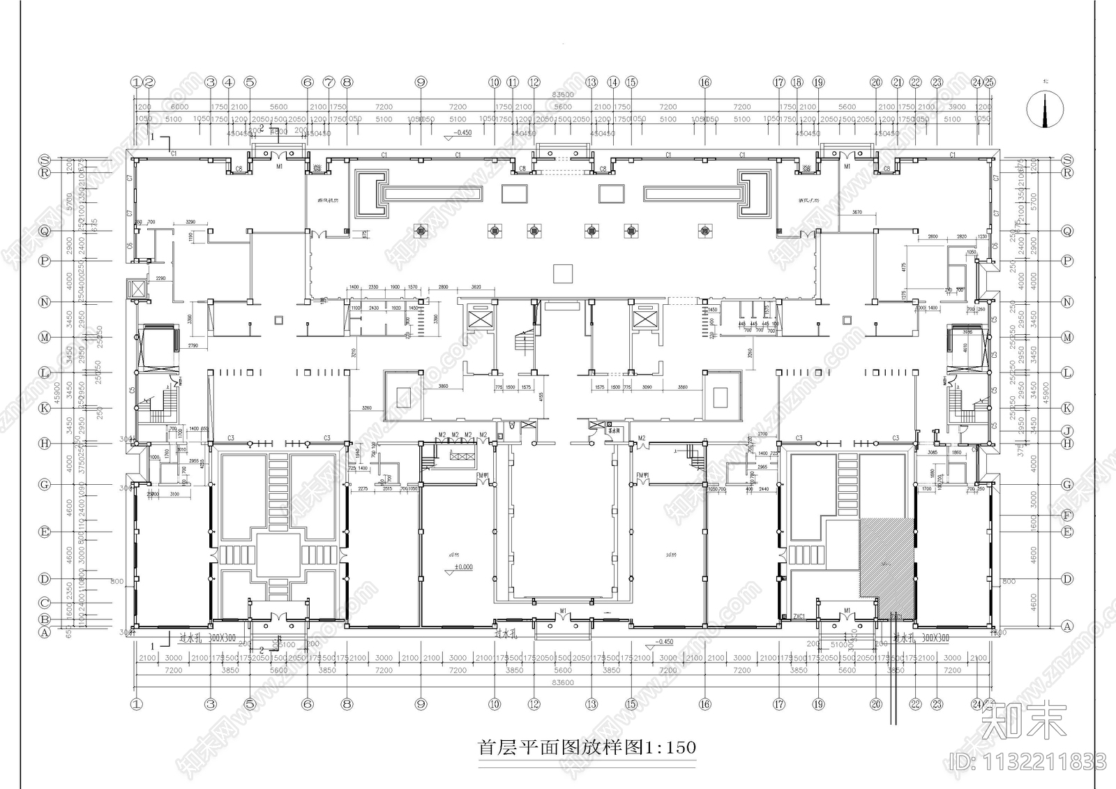 北京闽商会所室内效果图cad施工图下载【ID:1132211833】