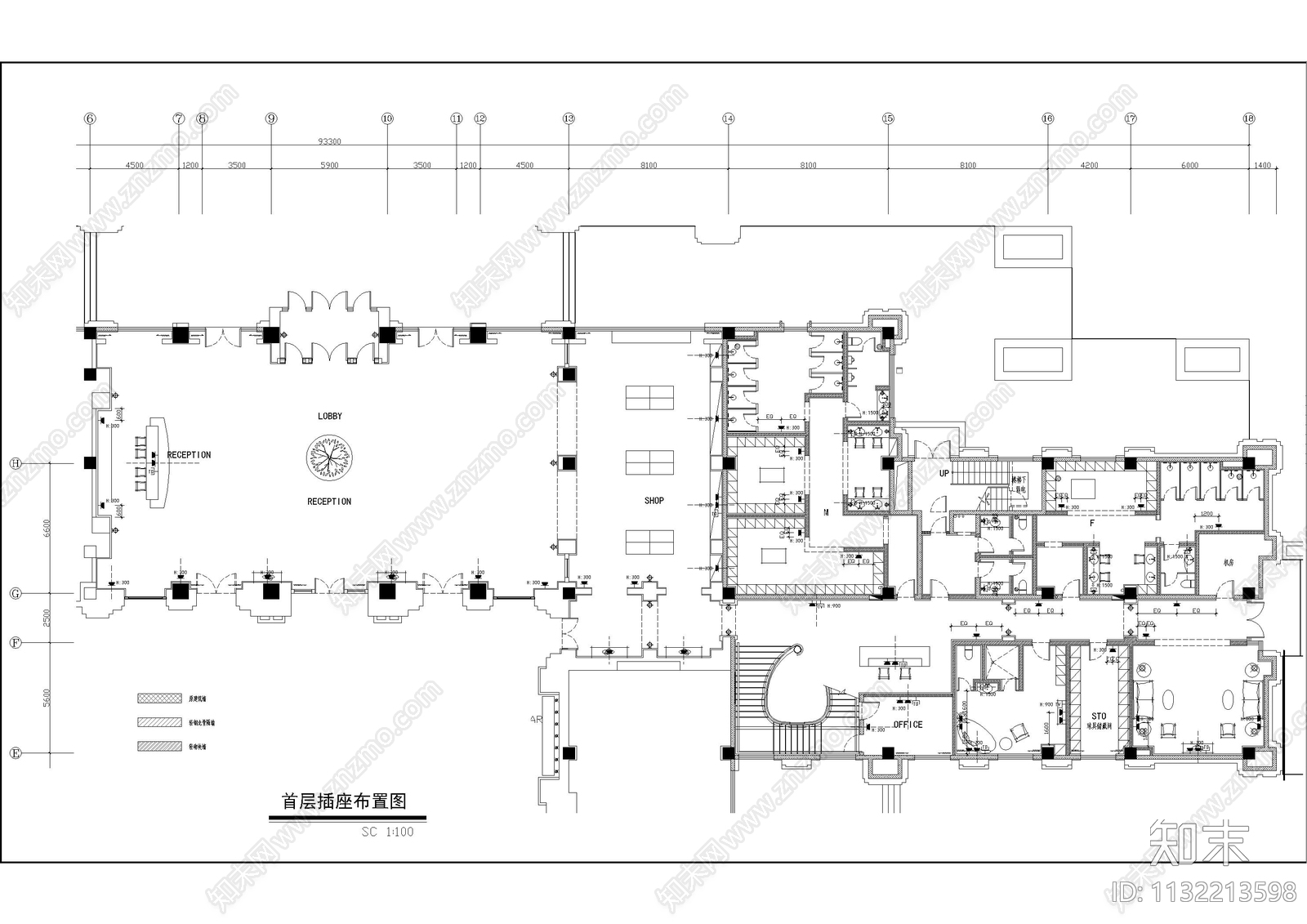 会所室内全套cad施工图下载【ID:1132213598】