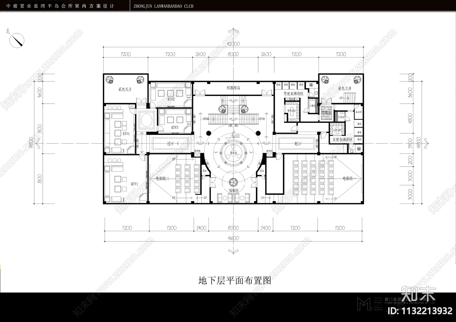 蓝湾半岛会所KTV全套cad施工图下载【ID:1132213932】