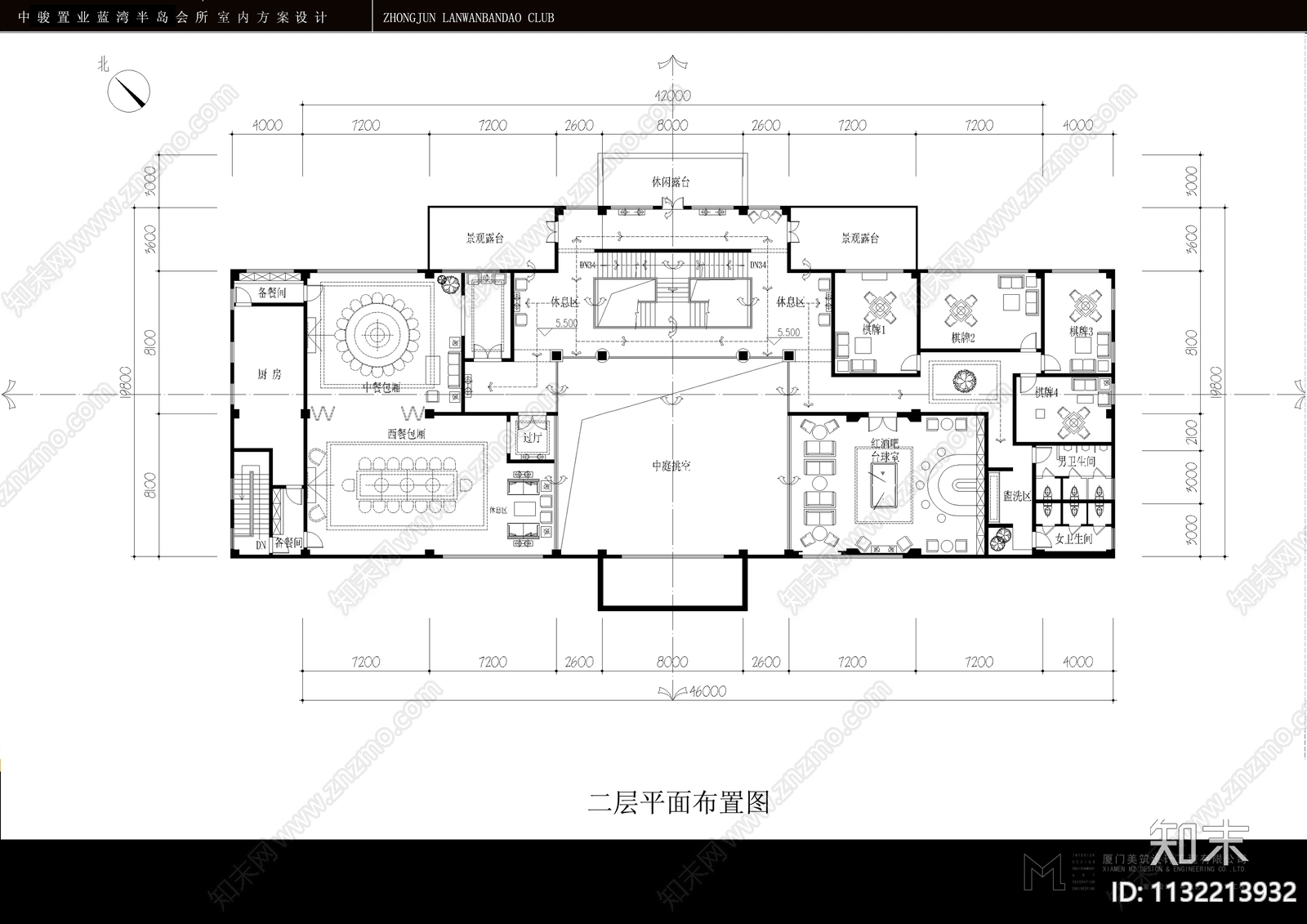 蓝湾半岛会所KTV全套cad施工图下载【ID:1132213932】