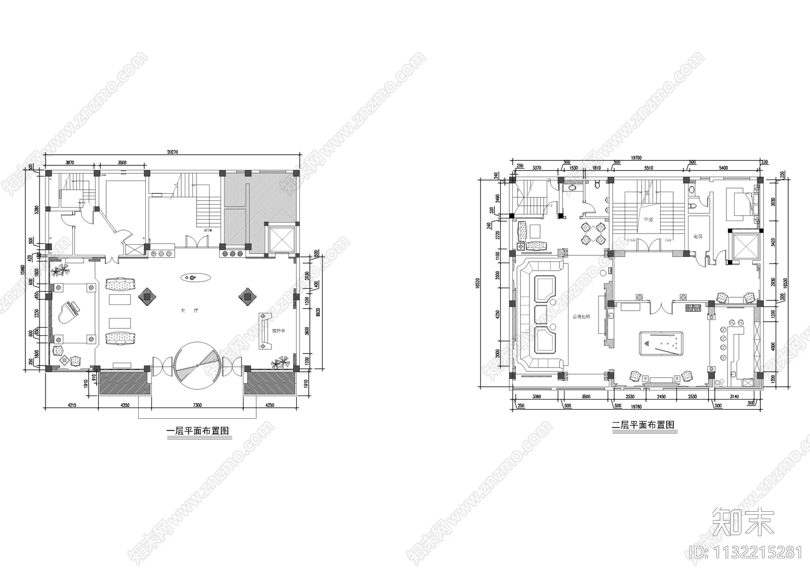 郓城夜总会全套效果图cad施工图下载【ID:1132215281】