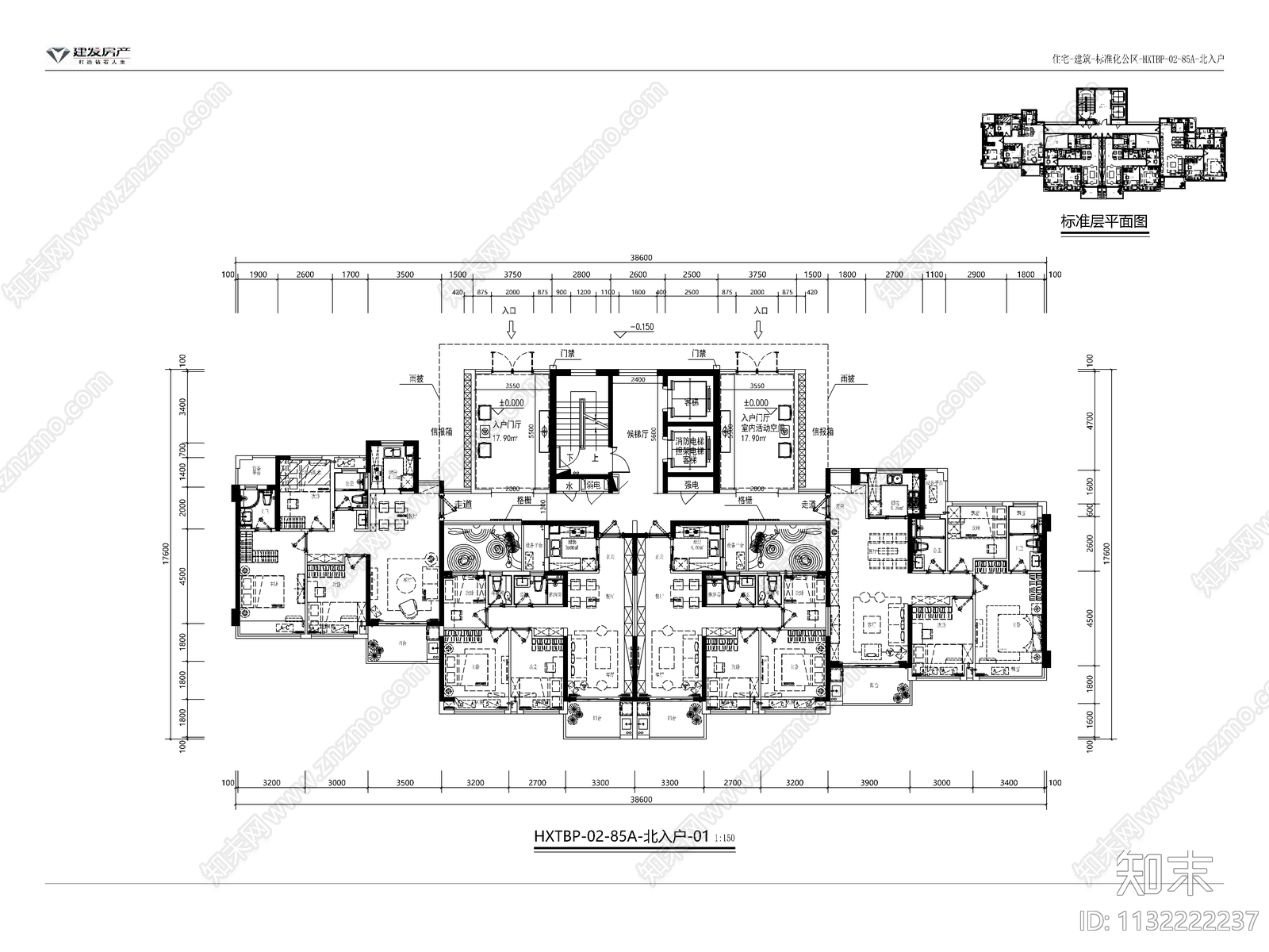 74套常用住宅标准化户型施工图下载【ID:1132222237】