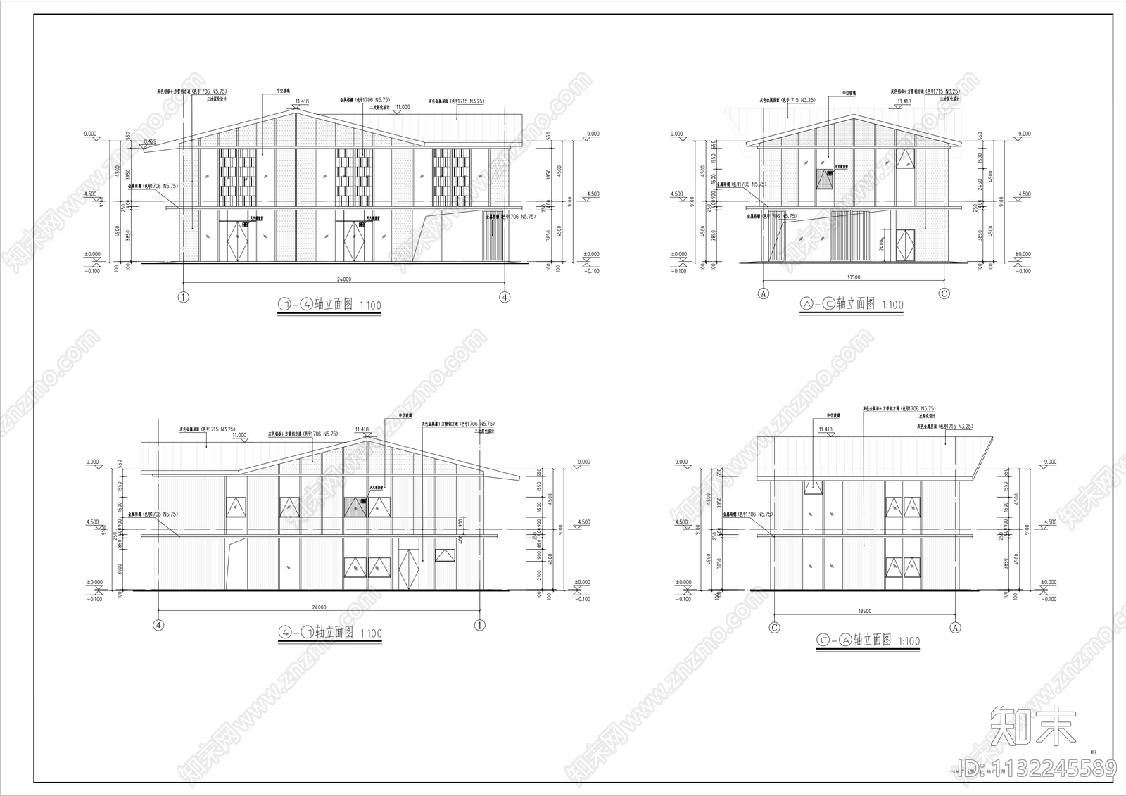 商业建筑cad施工图下载【ID:1132245589】