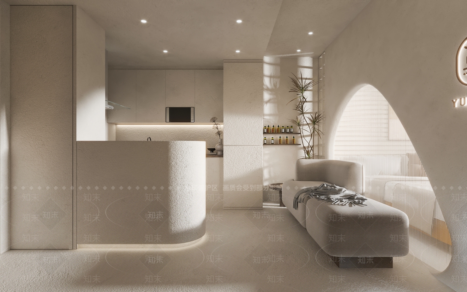 侘寂风SPA店3D模型下载【ID:1132249963】