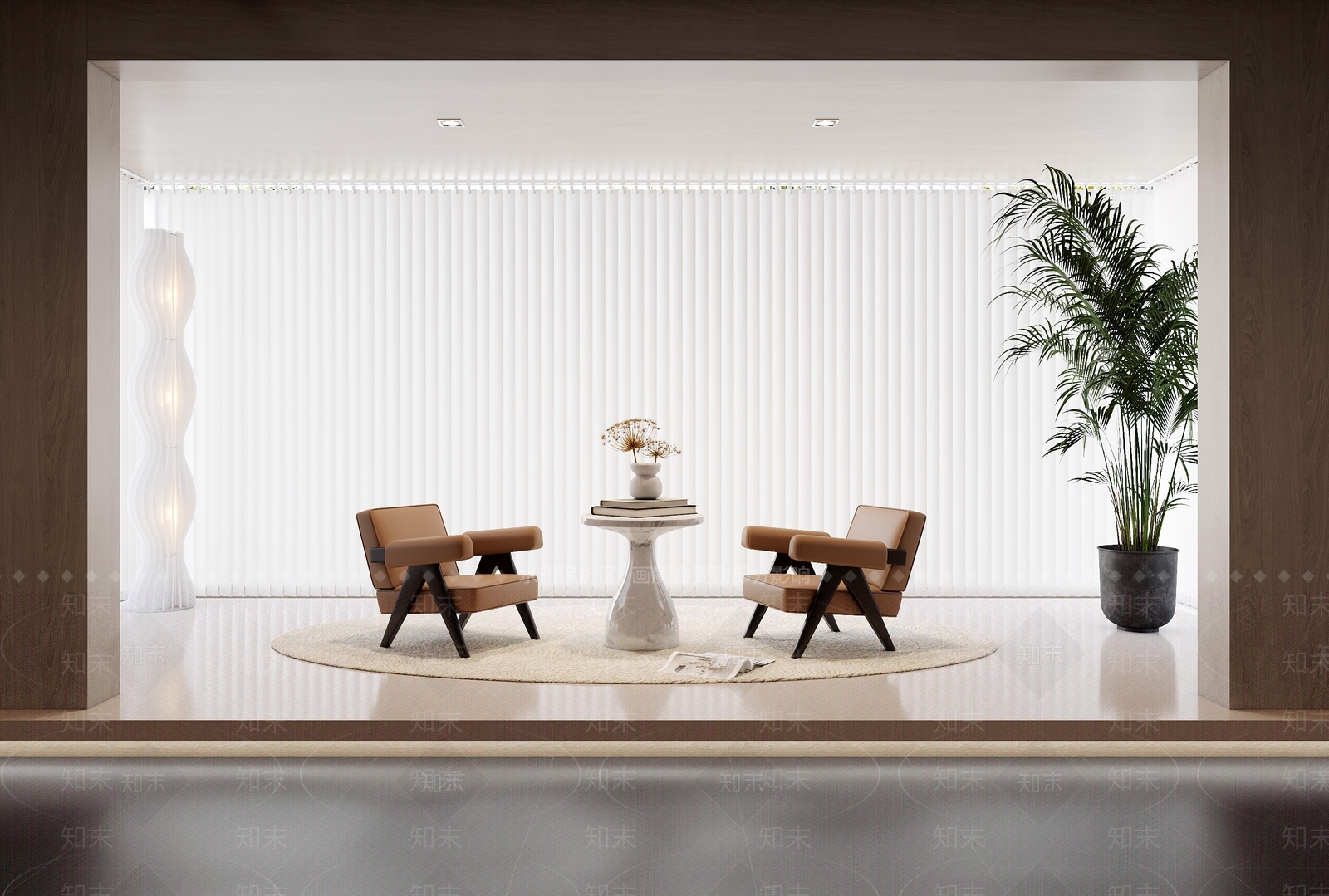 现代休闲阳台3D模型下载【ID:1132254011】