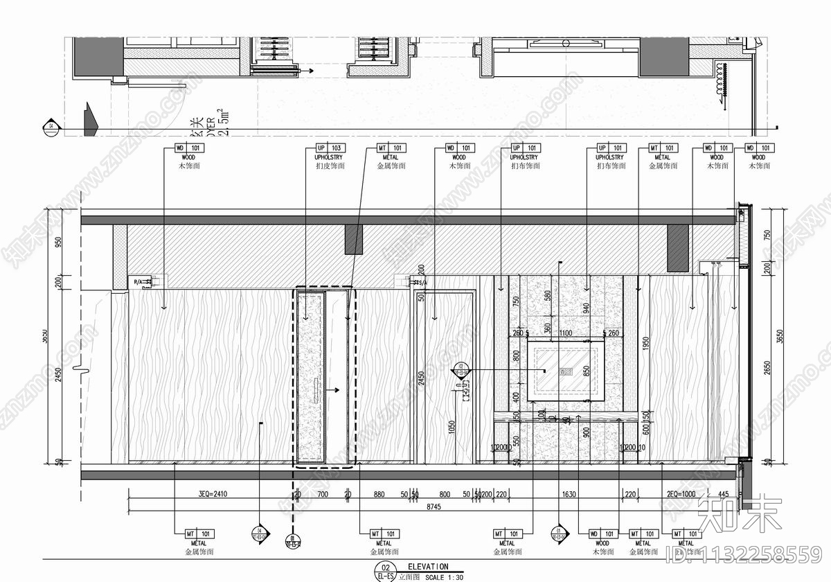 145㎡酒店豪华套房室内cad施工图下载【ID:1132258559】