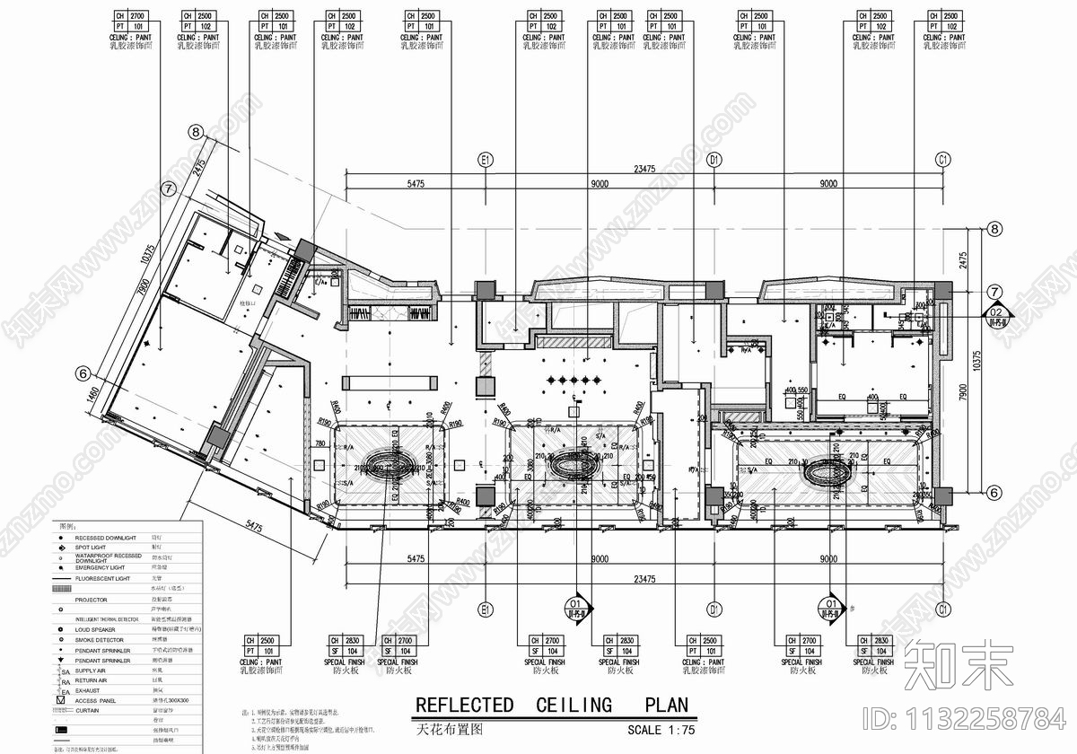 320㎡总统套房室内cad施工图下载【ID:1132258784】