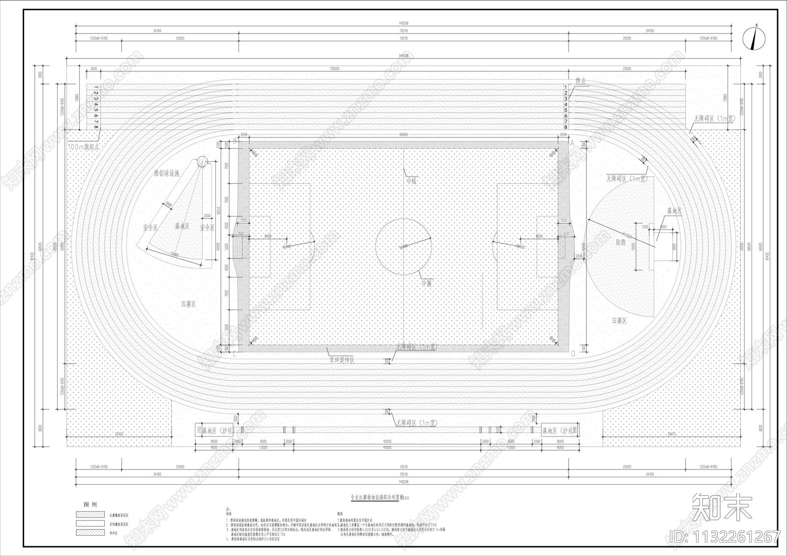 球场及运动场详图施工图下载【ID:1132261267】