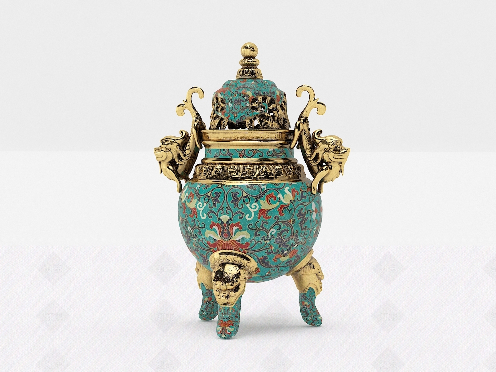 中式香炉SU模型下载【ID:1132270776】