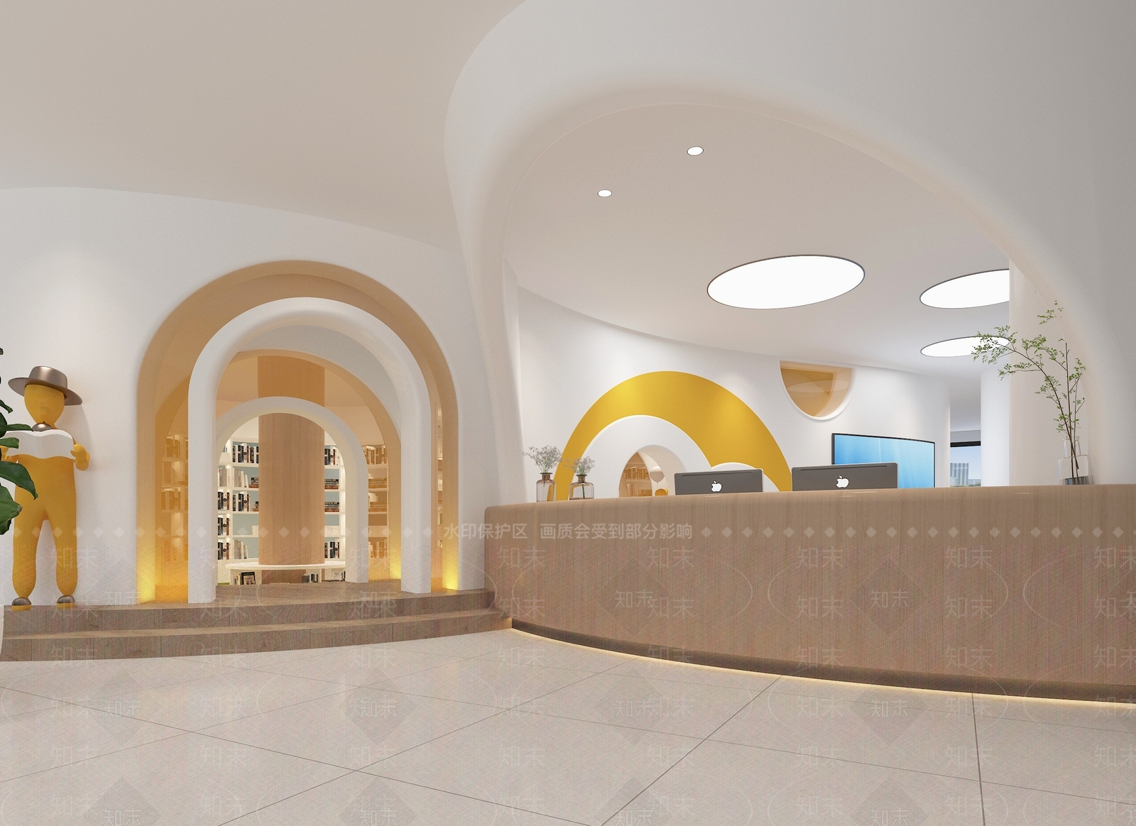 现代书店3D模型下载【ID:1132275235】
