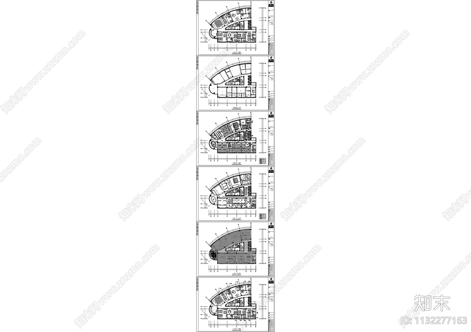 办公室全套cad施工图下载【ID:1132277163】