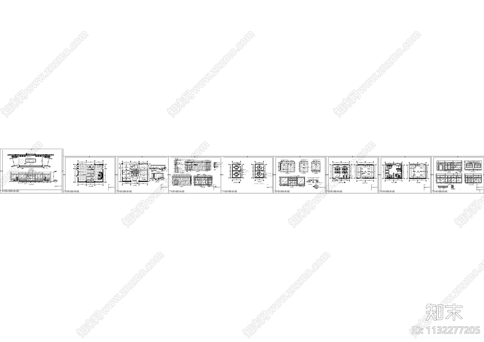 数控办公室cad施工图下载【ID:1132277205】