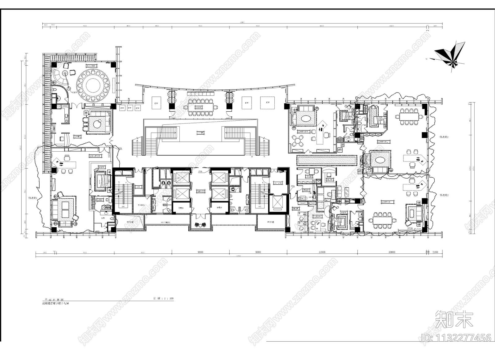 办公室全套cad施工图下载【ID:1132277456】