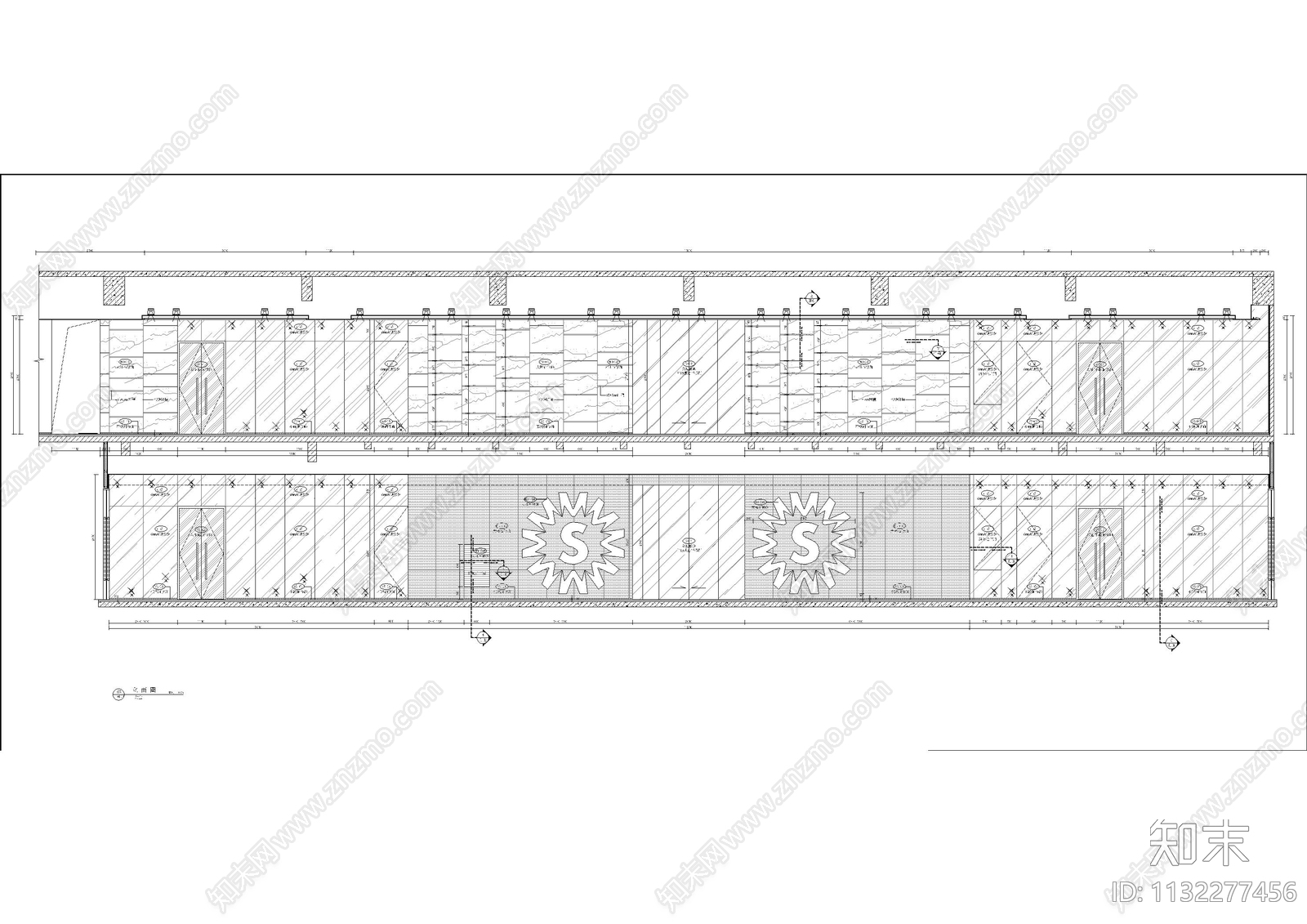 办公室全套cad施工图下载【ID:1132277456】