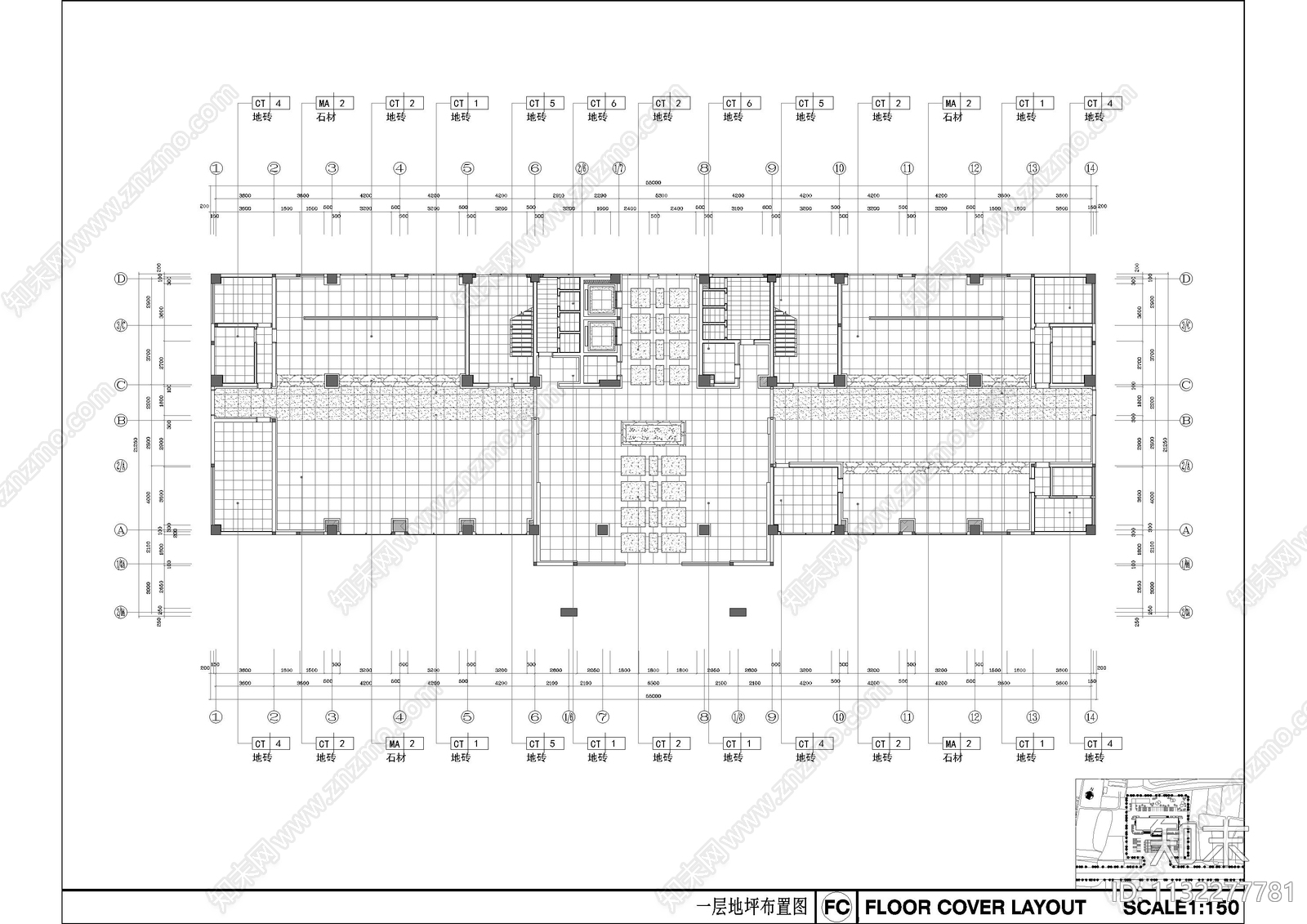 五层财税局办公室全套施工图下载【ID:1132277781】