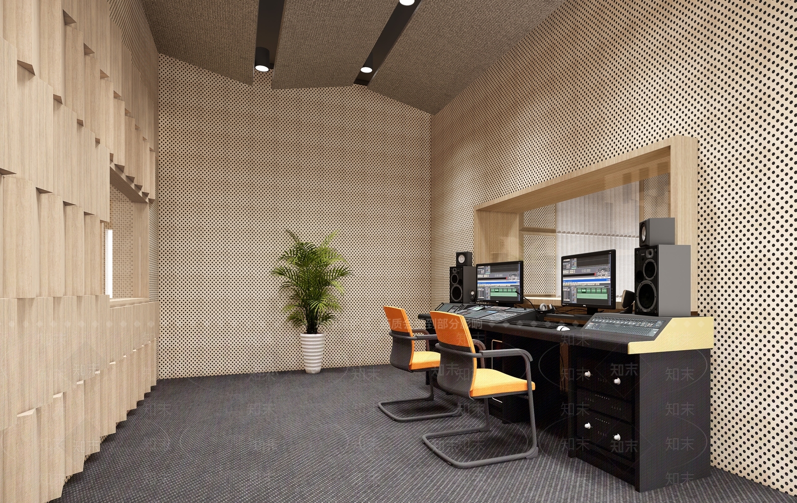 现代录音室SU模型下载【ID:1132411939】