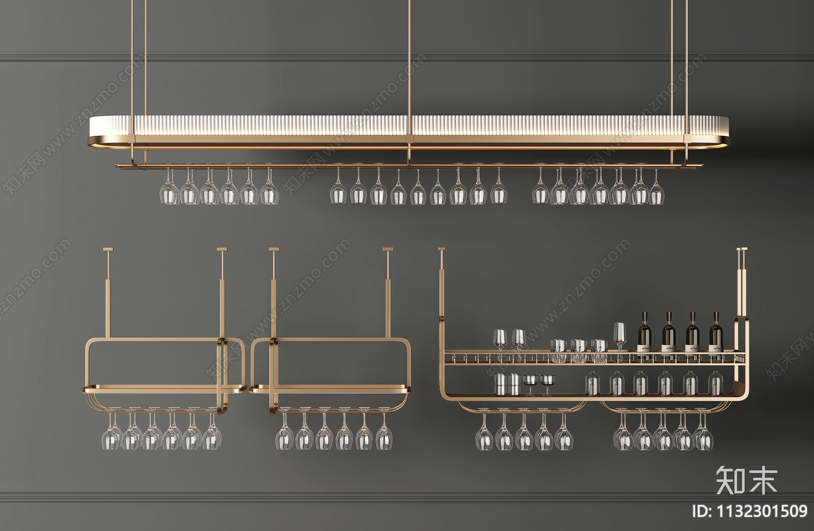 现代酒架3D模型下载【ID:1132301509】
