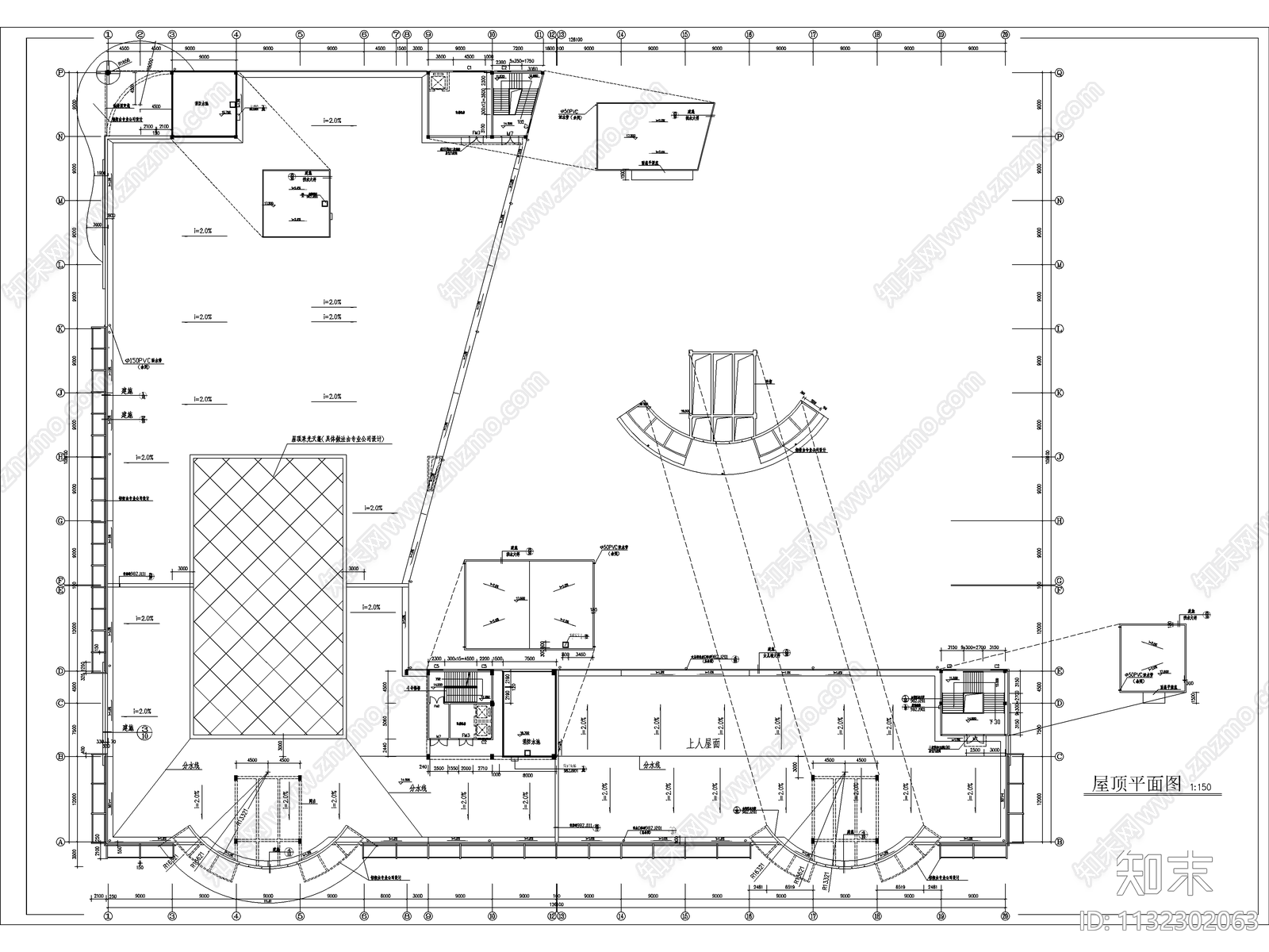 大型商业建筑cad施工图下载【ID:1132302063】