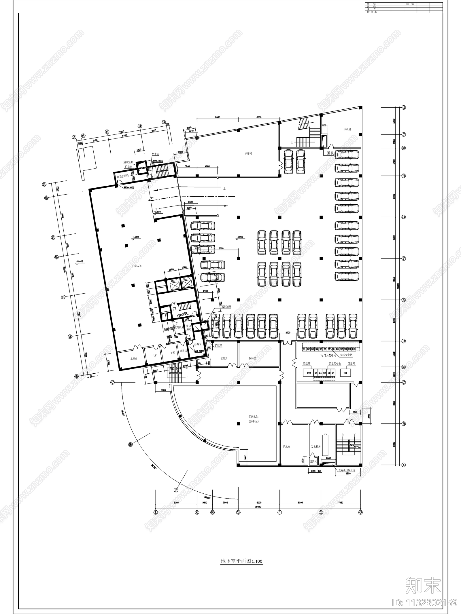 大型商场建筑cad施工图下载【ID:1132302159】